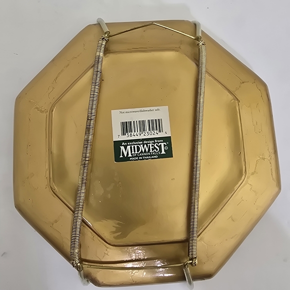 vintage 6.5 Inch Resin Trinket Tray MIDWEST OF CANNON FALLS Mid Century - Picture 7 of 11